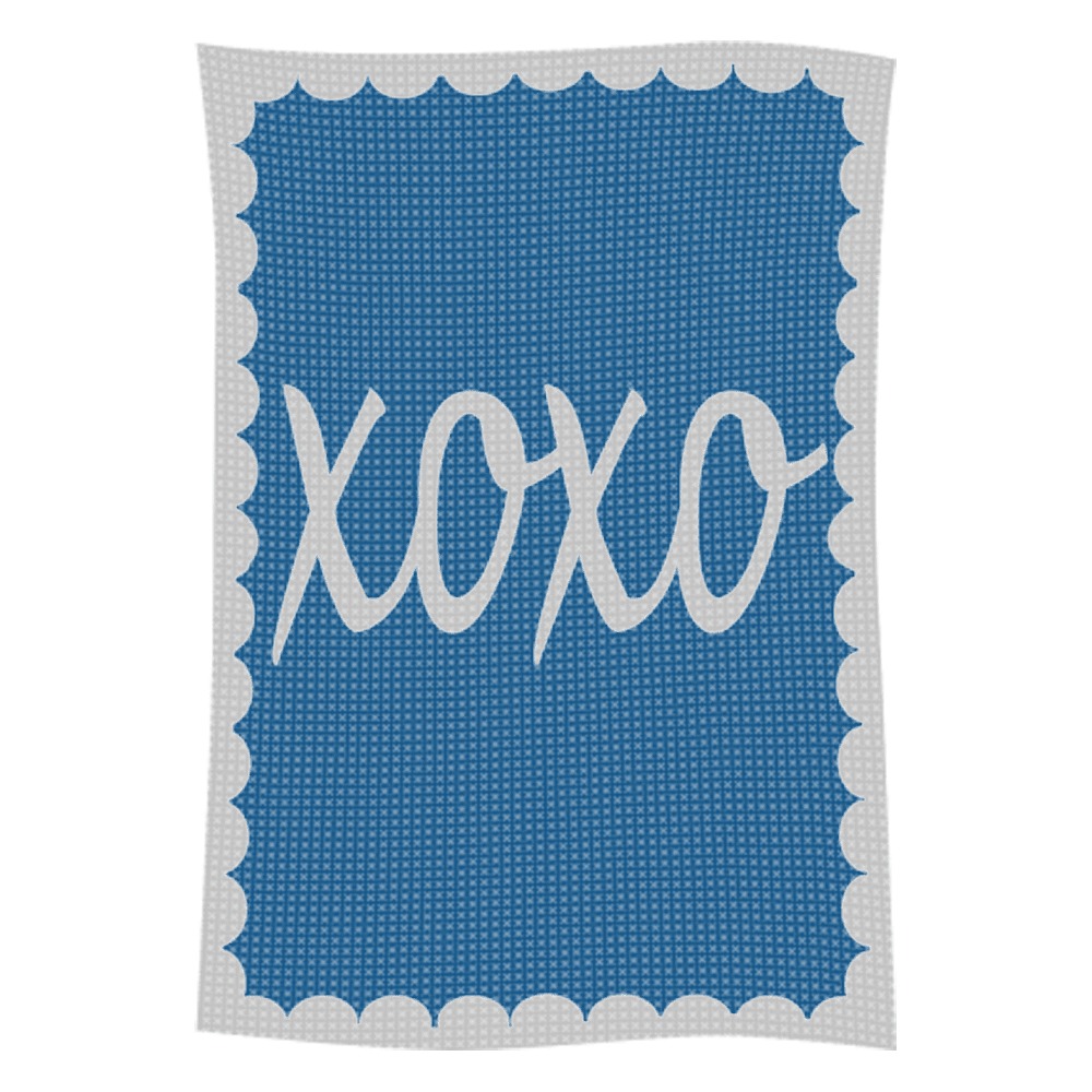 Metallic Hugs & Kisses Name Blanket - Image 5