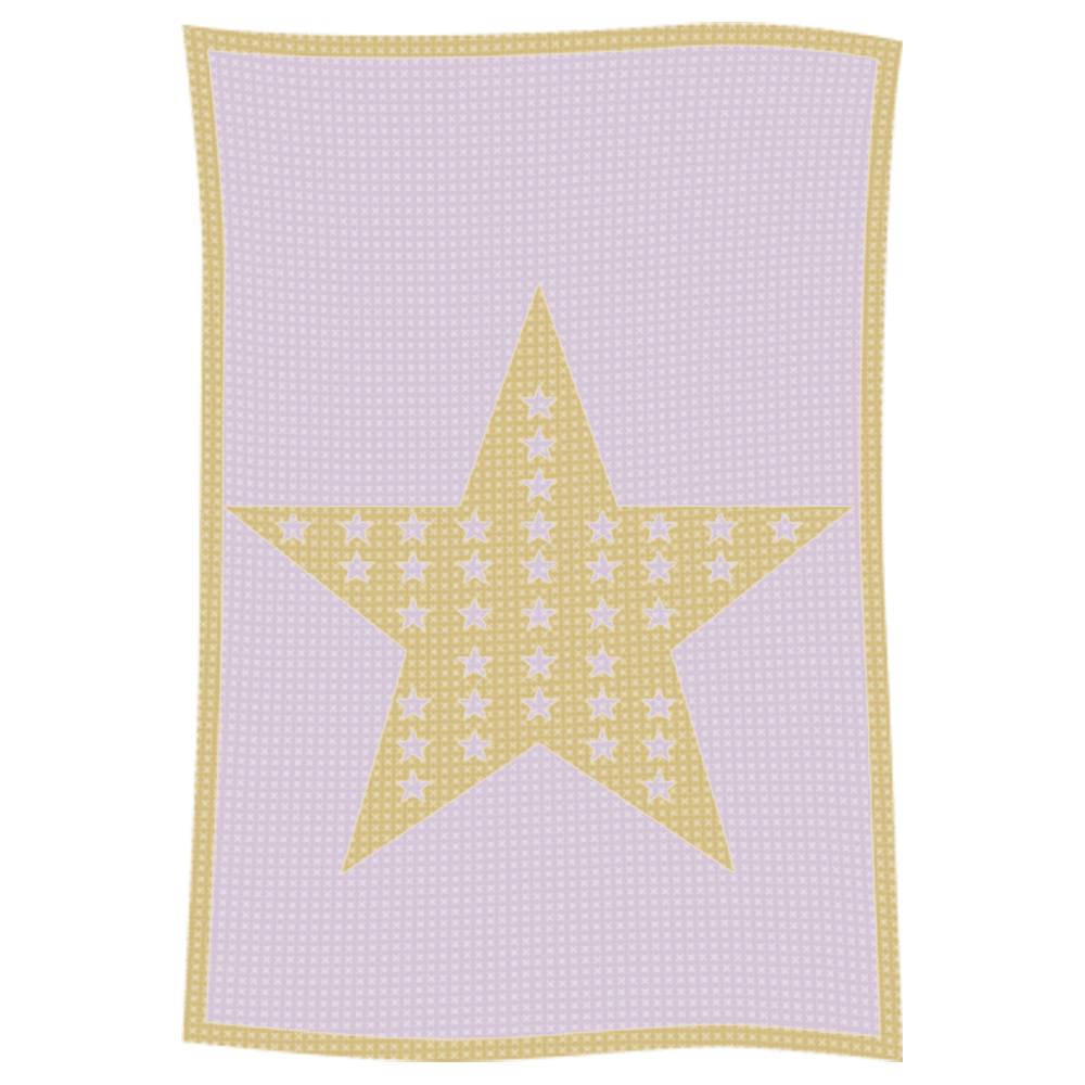 Metallic Star on Star Name Blanket - Image 13