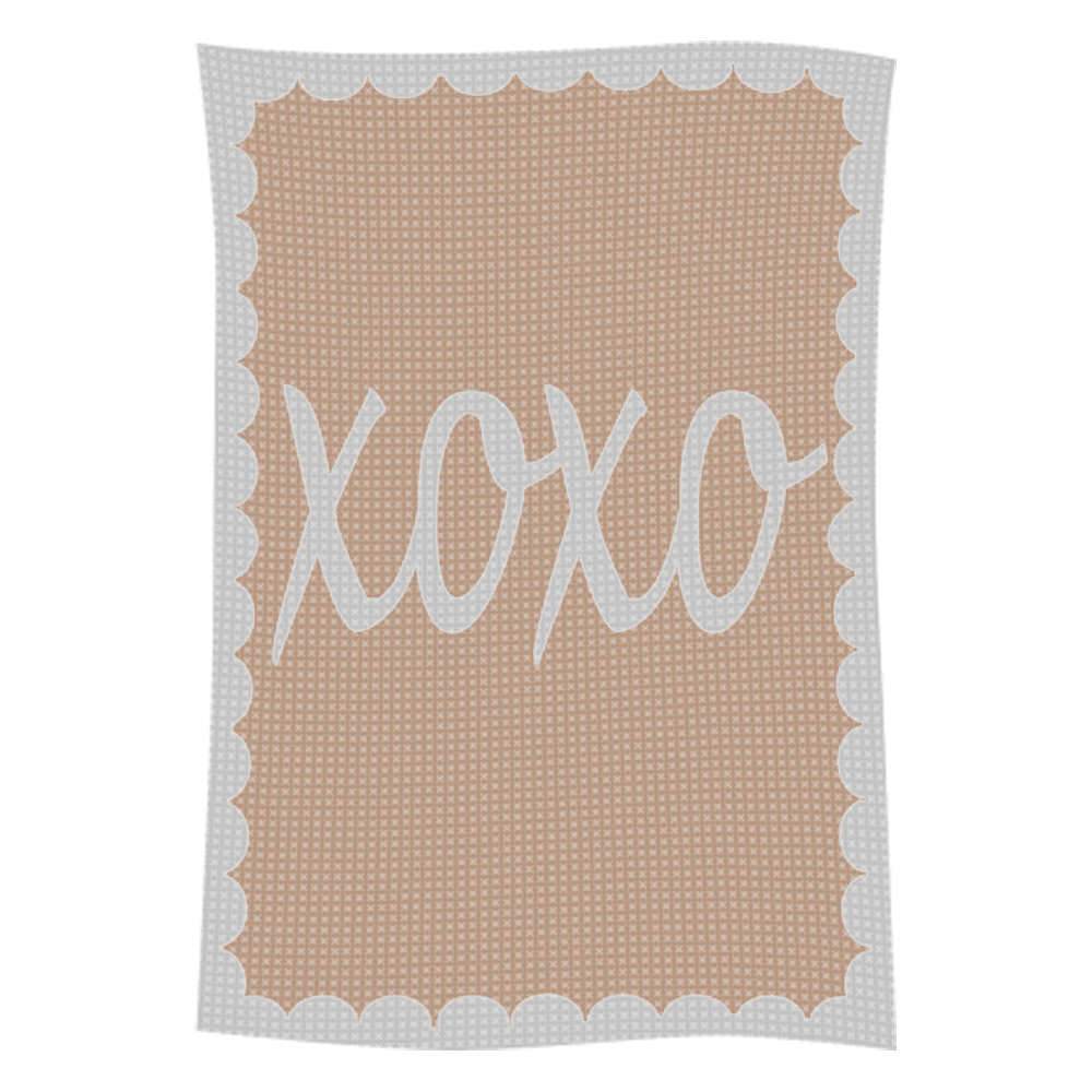 Metallic Hugs & Kisses Name Blanket - Image 4