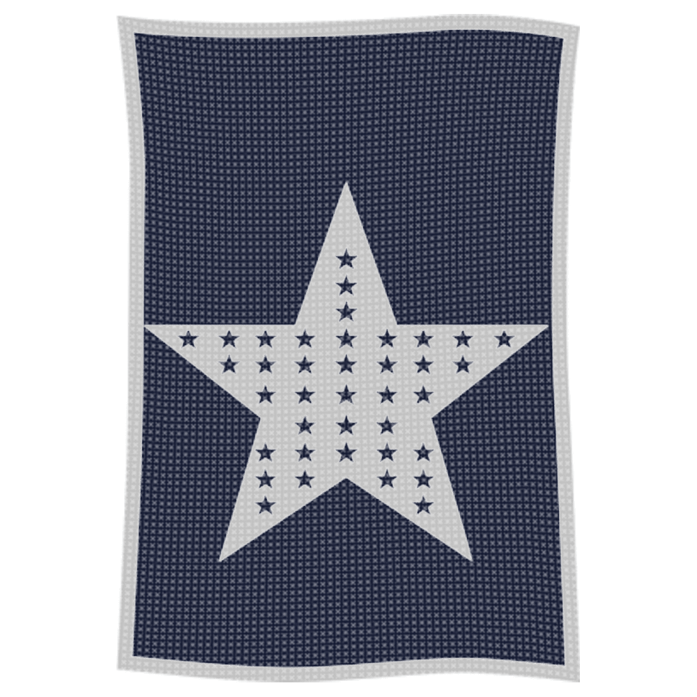 Metallic Star on Star Name Blanket - Image 53